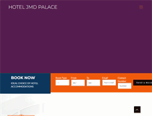 Tablet Screenshot of hoteljmdpalace.com